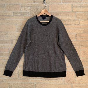 Brooks Brothers Wool Blend Grey Crewneck Sweater